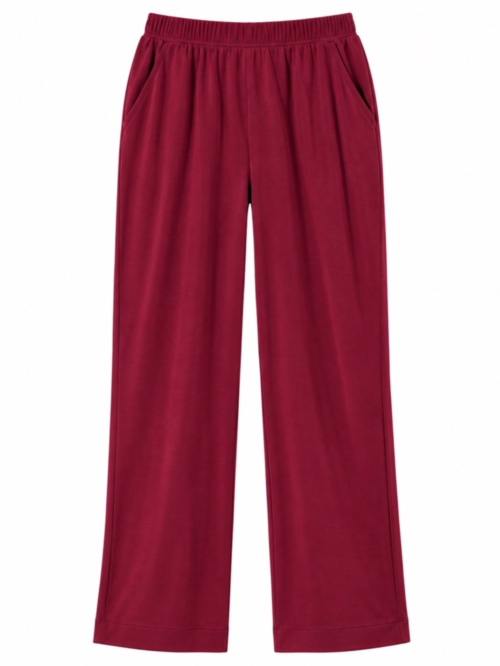 NWOT - HANRO Women’s Burgundy 100% Cotton Lounge Pajama Pants | Size Small